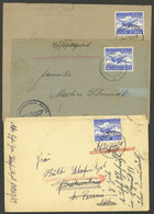 GERMANY: 3 Covers Used In 1942, Franked With Military Franchise Stamps For Airmail, VF! - Otros & Sin Clasificación