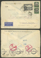 GERMANY: 15/AU/1942 Berlin - Argentina, Airmail Cover With Nazi Censor Label, On Back Lisboa Transit 20/AU And Buenos Ai - Otros & Sin Clasificación