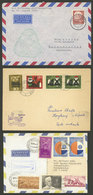GERMANY: 3 Covers Flown By Lufthanda: 1956 Hamburg - Buenos Aires, 1961 Frankfurt - Hong Kong, 1974 India - Japan, Very  - Other & Unclassified
