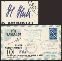 GERMANY: Cover Flown Between Junín And Buenos Aires Airport On The Closing Of The 9th World Gliding Championship Held In - Altri & Non Classificati