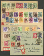 EAST GERMANY: 4 Covers Used Between 1946 And 1949 With Attractive Frankings! - Other & Unclassified