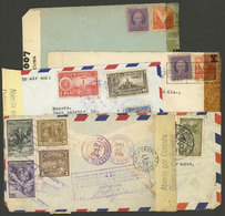AMERICA: 5 Covers Sent From El Salvador, Mexico, Venezuela And Cuba To Argentina In 1942/3, All CENSORED, VF! - Altri - America