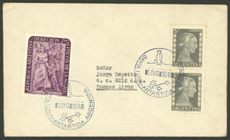 ARGENTINE ANTARCTICA: BAHÍA LUNA STATION: Cover With Postmarks Of 5/DE/1954, VF Quality, Rare! - Altri & Non Classificati