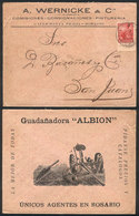 ARGENTINA: Advertising Cover (Albion Agricultural Machines) Franked With 5c. Liberty And Sent To San Juan On 9/JUN/1900, - Préphilatélie