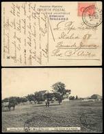 ARGENTINA: Rare Postcard With View Of Railway Station Of Villa Mercedes (San Luis), Sent To Lomas De Zamora On 30/AP/191 - Préphilatélie