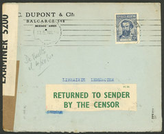 ARGENTINA: 17/MAY/1940 Buenos Aires - Paris (France, Zone Occupied By The Germans), Cover Franked With 20c., Censored Po - Préphilatélie