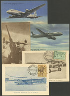 ARGENTINA: AVIATION: 5 Old Postcards, Very Nice! - Argentina