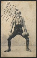 ARGENTINA: CLOWN: Excellent View Of A Clown, Possibly French Or German, Used In Santa Fe In 1908, Very Nice! - Argentinien