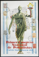 ARGENTINA: 1st National Congress Of JOURNALISTS Of 1-8 September 1951: Mini Poster With Several Postage Stamps And Speci - Ohne Zuordnung