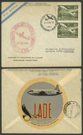 ARGENTINA: Cover Carried On First Flight By LADE Between Buenos Aires - Resistencia - Córdoba, On Back It Bears An Attra - Erinofilia