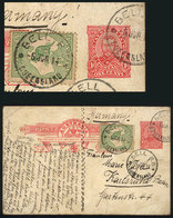 AUSTRALIA: 1p. Postal Card + Additional ½p., Sent From Bell To Germany On 6/JUN/1914, Very Nice! - Autres & Non Classés