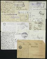 AUSTRIA: FELDPOST: 8 Postcards With Military Postal Franchise (FELDPOST) Sent By Soldiers, With Varied Postmarks. Some S - Otros & Sin Clasificación