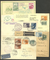 AUSTRIA: GLIDER FLIGHTS: 5 Covers Or Cards Flown Between 1932 And 1950, Very Fine! - Altri & Non Classificati