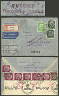 AUSTRIA: 15/DE/1941 Graz - Argentina, Registered Airmail Cover Franked With German Stamps (total 2.05Mk.), With Nazi Cen - Autres & Non Classés