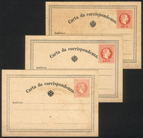 AUSTRIA - LOMBARDO VENETO: 3 Old Postal Cards Of 4S. And 5S., Unused, VF Quality! - Sonstige & Ohne Zuordnung