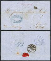 BRAZIL: Entire Letter Sent From Bahia To Porto Via English Mail On 19/JUL/1857, Minor Defects, Very Nice! - Otros & Sin Clasificación