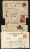 BRAZIL: 4 Cards Or Covers Used Between 1899 And 1956, Interesting! - Altri & Non Classificati