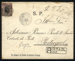 BRAZIL: Registered Cover Franked With 700Rs. (Sc.121), Sent From Rio To Portugal On 7/DE/1904, VF Quality! - Altri & Non Classificati