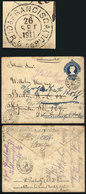 BRAZIL: 200Rs. Stationery Envelope Sent From Da. FRANCISCA (Rio Grande Do Sul) To Germany On 26/SE/1911, Redirected Seve - Altri & Non Classificati