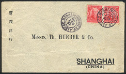 BRAZIL: Cover Franked With 200Rs. Sent From Bahia To CHINA On 19/SE/1913, On Back Paris Transit And Shanghai Arrival Mar - Other & Unclassified