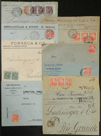 BRAZIL: 9 Covers Used Between 1915 And 1923 Approx., All With Interesting Cancels Of Rio Grande Do Sul, For Example: Enc - Altri & Non Classificati