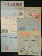 BRAZIL: 9 Covers Used Between 1915 And 1923 Approx., All With Interesting Cancels Of Rio Grande Do Sul, For Example: Enc - Other & Unclassified