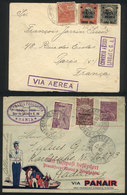 BRAZIL: 2 Airmail Covers Of 1929 And 1933, VF Quality! - Other & Unclassified