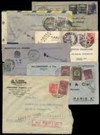 BRAZIL: 6 Covers Or Cards Posted By Airmail Between 1929 And 1945, Interesting Group For The Specialist! - Autres & Non Classés