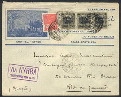 BRAZIL: Cover With Corner Card Of PALACE HOTEL Sent From Ceará To Rio On 17/MAR/1930, VF Quality! - Otros & Sin Clasificación