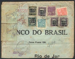 BRAZIL: OFFICIAL SEALS: Airmail Cover Sent From Porto Alegre To Rio De Janeiro On 19/SE/1930 With Seals At Left, Very In - Autres & Non Classés