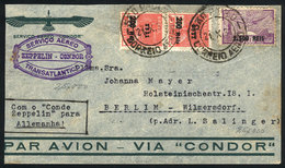 BRAZIL: Cover Flown Via ZEPPELIN, Sent From Sao Paulo To Berlin On 21/OC/1931, With Friedrichshafen Transit Backstamp, V - Autres & Non Classés