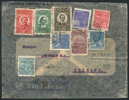 BRAZIL: Airmail Cover Sent From Bahia To Trieste On 3/DE/1932 With Handsome Multicolored Postage Of 19,700Rs. (9 Differe - Autres & Non Classés