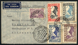 BRAZIL: Airmail Cover Sent From Rio To Germany On 24/OC/1935, Franked With The Complete Set Sc.414/7 + Another Value, VF - Autres & Non Classés
