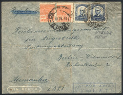 BRAZIL: Airmail Cover Sent By LATI From Sao Paulo To Germany On 10/AP/1941, Very Nice! - Autres & Non Classés