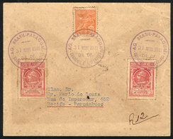 BRAZIL: Registered Cover Sent From Rio To Recife On 31/AU/1941, With Violet Postmark "Ag. Brasil-Paraguai...", VF!" - Autres & Non Classés