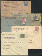 BRAZIL: 5 Covers Flown Between 1943 And 1951 Via MILITARY AIRMAIL, VF Quality! - Autres & Non Classés