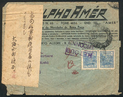 BRAZIL: Cover Sent From Porto Alegre To JAPAN On 29/SE/1948 Franked With 80c., Returned To Sender From OSAKA With Intere - Autres & Non Classés