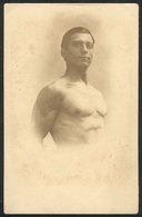 BRAZIL: Portrait Of Man With A Muscular Body, Real Photo PC Circa 1910, Minor Defects - Autres & Non Classés