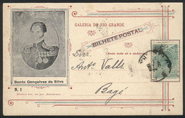 BRAZIL: Bento Gonçalves Da Silva, Army Officer And Politician, Ed. Liv.Americana, Used In 16/DE/1904, VF Quality - Sonstige & Ohne Zuordnung