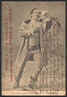 BRAZIL: Opera Singer Zenatello In "Tosca", With Printed Advertising For "MARSALA FLORIO" WINE, Circa 1905, Fine Quality" - Sonstige & Ohne Zuordnung