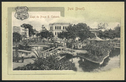 BRAZIL: PARÁ: Lake Of Praca B. Campos, Ed. Papelaria Silva, Circa 1905, VF Quality - Autres & Non Classés