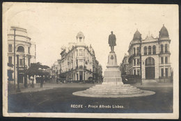 BRAZIL: RECIFE: Praca Alfredo Lisboa, Ed. Livraria Colombo, Sent To France On 25/SE/29, VF Quality - Autres & Non Classés