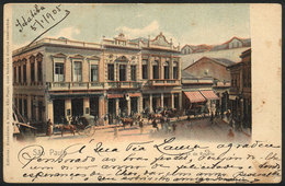 BRAZIL: SAO PAULO: Largo Do Rosario, Ed. Rosenhaln & Meyer, Dated JA/1905, Very Nice And Of VF Quality! - Autres & Non Classés