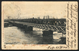 CHILE: TALCA: Bridge Over The Claro River, Ed. Enrique Prieto, Dated 21/JUL/1905, Minor Defects - Cile