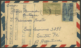 CUBA: 2/MAR/1931 Havana - Argentina, First International Airmail Service, With Arrival Backstamp Of Santa Fe 13/MAR, Int - Sonstige & Ohne Zuordnung