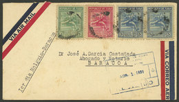 CUBA: 1/AP/1931 Holguin - Baracoa, First Flight, Cover With Arrival Backstamp, VF Quality, Rare! - Altri & Non Classificati