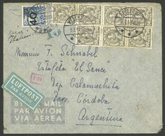 DENMARK: 6/FE/1941 Hellerup - Argentina, Airmail Cover Sent By Condor-LATI Franked With 3.90Kr., On Back Nazi Censor Lab - Other & Unclassified