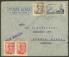 SPAIN: 30/NO/1940 Madrid - Argentina, Airmail Cover Sent By LATI Franked With 6.90Ptas., Censored On Back And With Bueno - Altri & Non Classificati