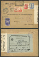 SPAIN: 6/NO/1941 Madrid - Argentina, Registered Cover With Nice Franking And Label "Authorization For Philatelic Export" - Autres & Non Classés