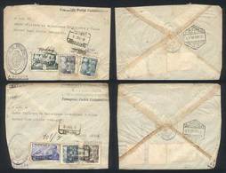 SPAIN: 12 Registered Air Mail Covers Sent To Argentina In 1946 With Pan American Postal Franchise, Very Interesting! - Sonstige & Ohne Zuordnung